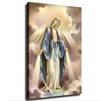 Blessed Virgin Mary Poster Mother Mary Poster Picture HD Canvas